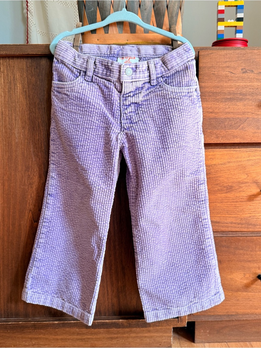 Cat & Jack Lavender Corduroy Kids Jeans - Soft Ribbed Style